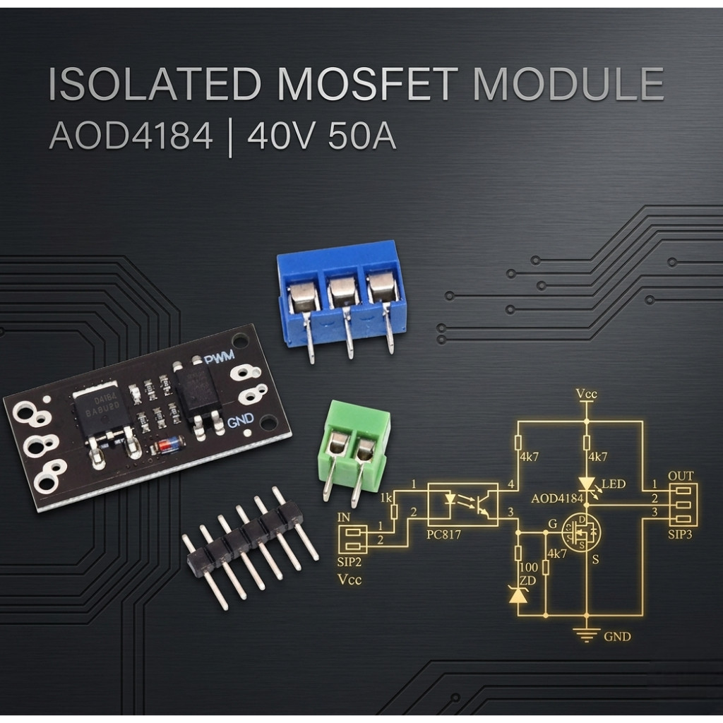 Isolated MOSFET Tube Module,AOD4184-40V 50A