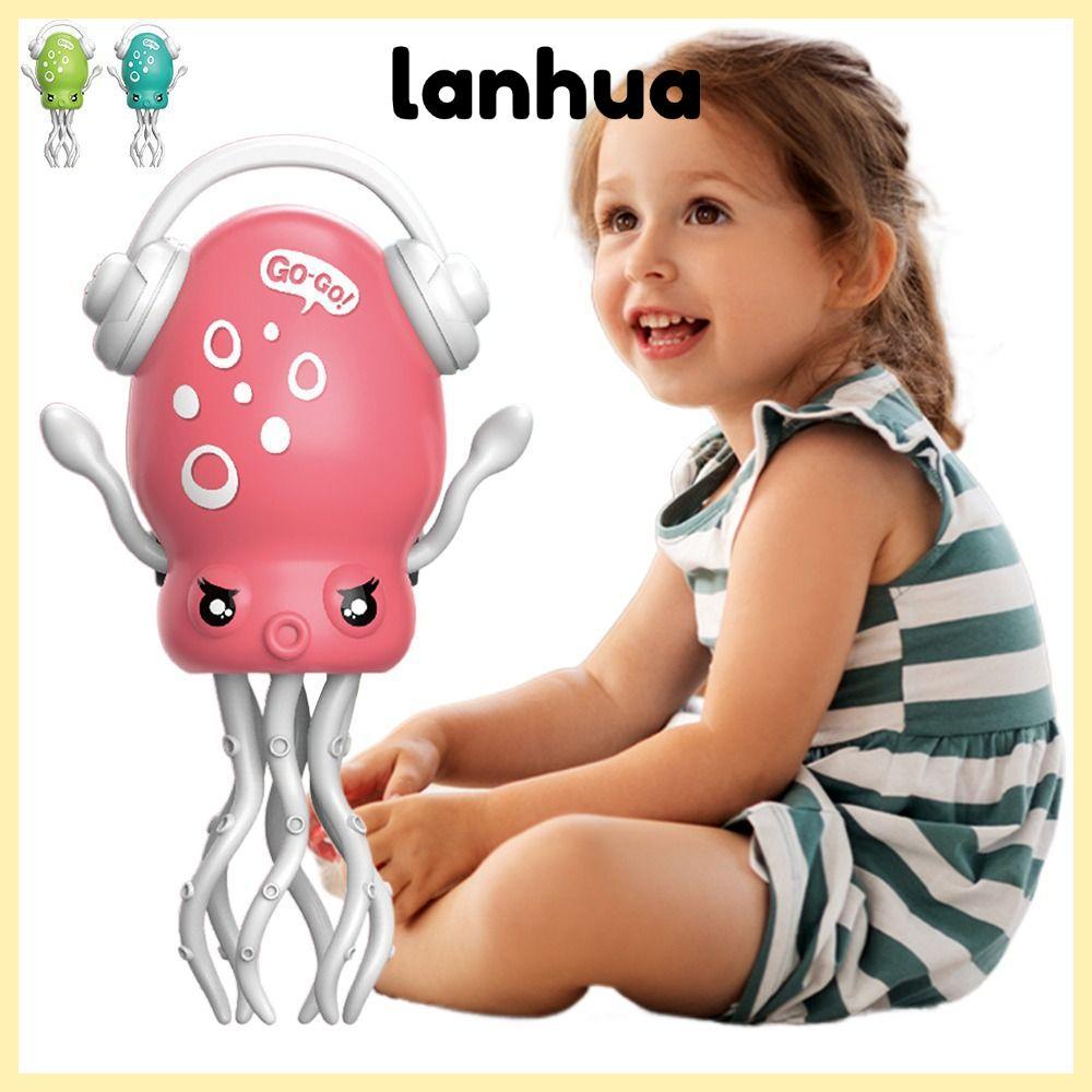 LANHUA Auto-Dance Octopus ของเล่น, Crawling Dancing Octopus ของเล่น, Creative เซ็นเซอร์อุปสรรคอัตโนม