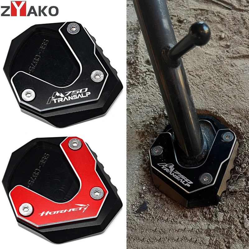 CNC รถจักรยานยนต์ Kickstand ขาตั้ง Extension Pad สําหรับ Honda TRANSALP XL750 2023 TRANSALP XL 750 T
