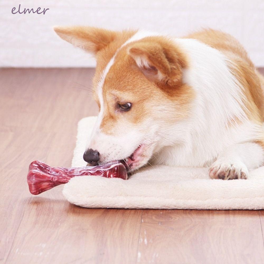 ELMER ของเล่นเคี้ยวสุนัข, จําลองกระดูกไนลอน S-shaped Chew ของเล่น, Interactive ทําความสะอาดฟันอุปกรณ