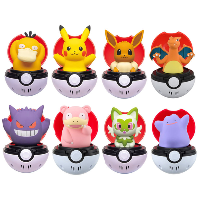 TOMY TOMY Pokémon Poké Ball Bounce Pinch Music Voice Jewelry Pikachu Gengar Ibrahimovic Duck