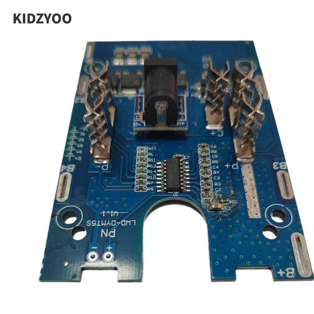 KIDZYOO บอร์ดป้องกันสว่านชาร์จ, บอร์ดป้องกันการชาร์จแบตเตอรี่ PCB 4S, การป้องกันแผงวงจร MOS 21V เครื่องมือไฟฟ้า