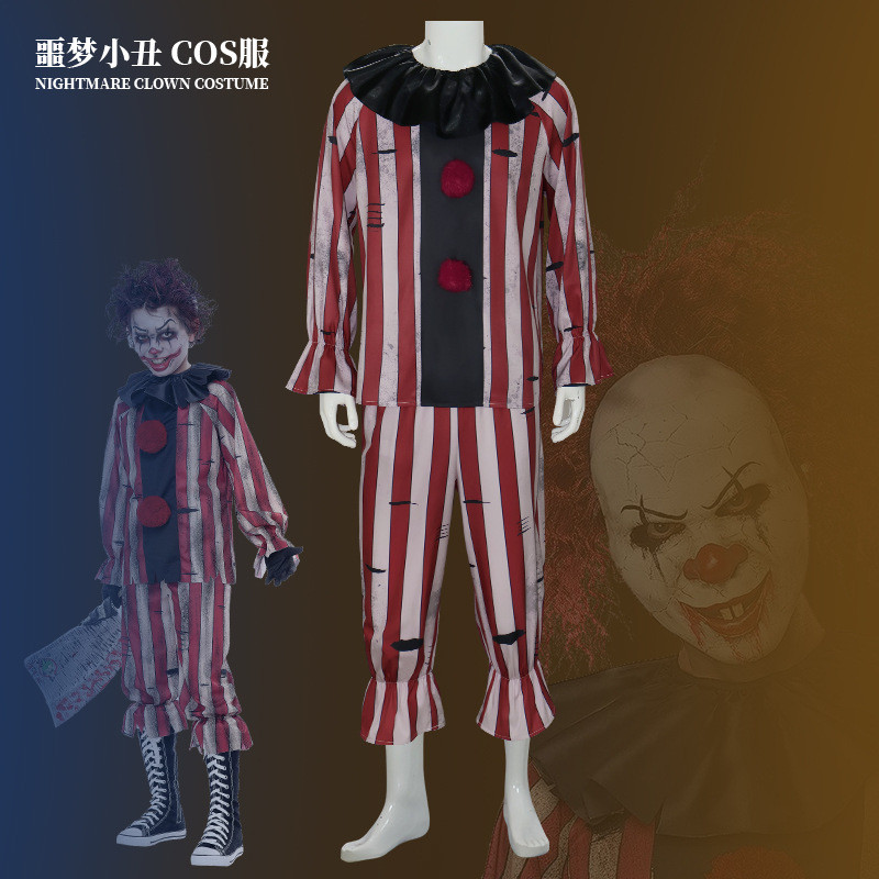 Costume Nightmare Clown สำหรับ Halloween และ Cosplay แบบอนิเมะ