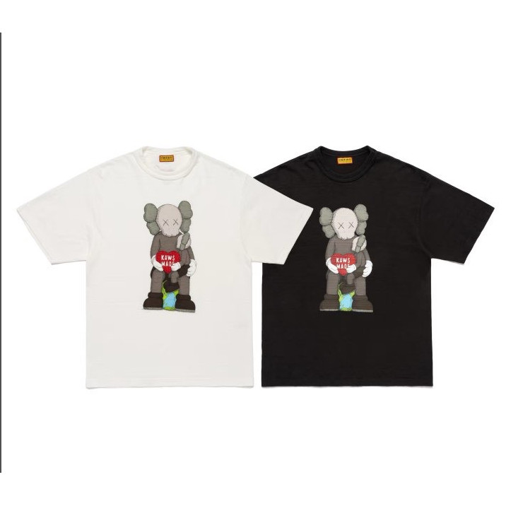 เสื้อยืดแขนสั้นคอกลมพิมพ์ลายสไตล์ใหม่ สำหรับทุกเพศ จากผ้าฝ้าย