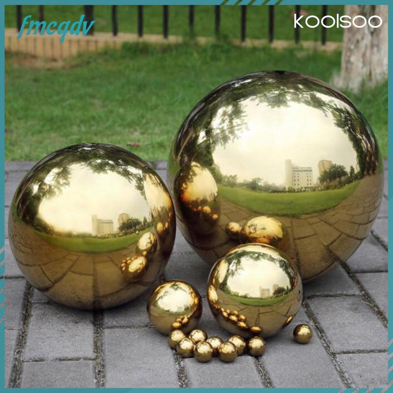 [fmcqdv] 304 Stainless Hollow Ball Seamless Mirror Ball Sphere Home Garden Deco