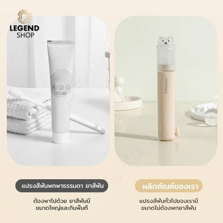 แปรงสีฟันพกพาเดินทาง 2-ใน-1 พับได้ พร้อมขนแปรงนุ่ม เปลี่ยนได้ กะทัดรัดสะดวก