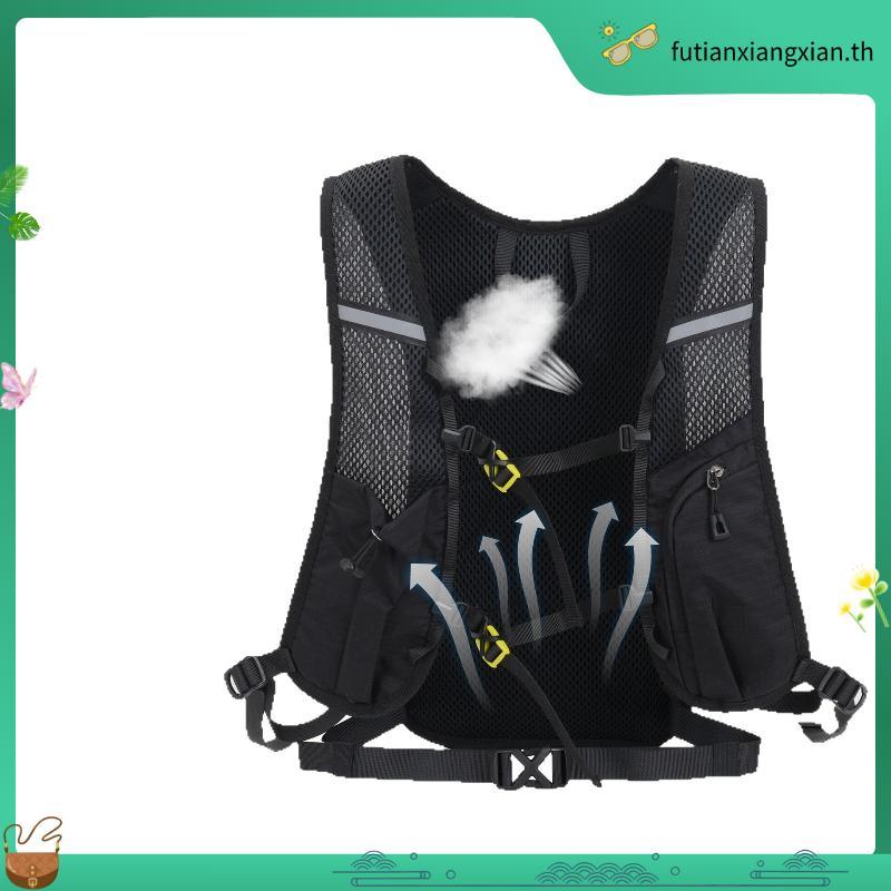กระเป๋าเป้สะพายหลังเดินป่าพร้อม 2L Hydration กระเพาะปัสสาวะน้ําหนักเบา Packable เดินป่า Daypack สําห