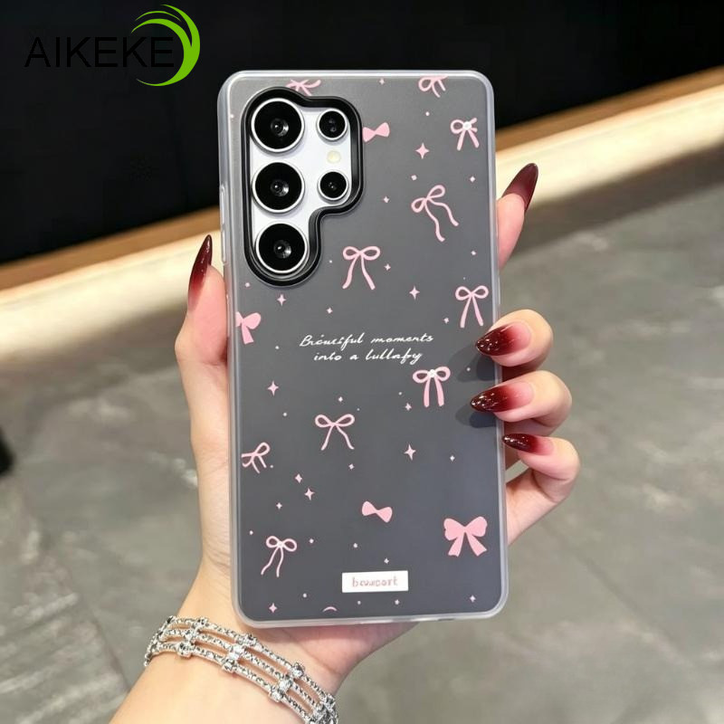 Simple Grace ริบบิ้นโบว์สีลูกกวาดเคสโทรศัพท์สําหรับRealme C85 Pro C83 C75 C75X C73 C71 C67 C65 C65S 