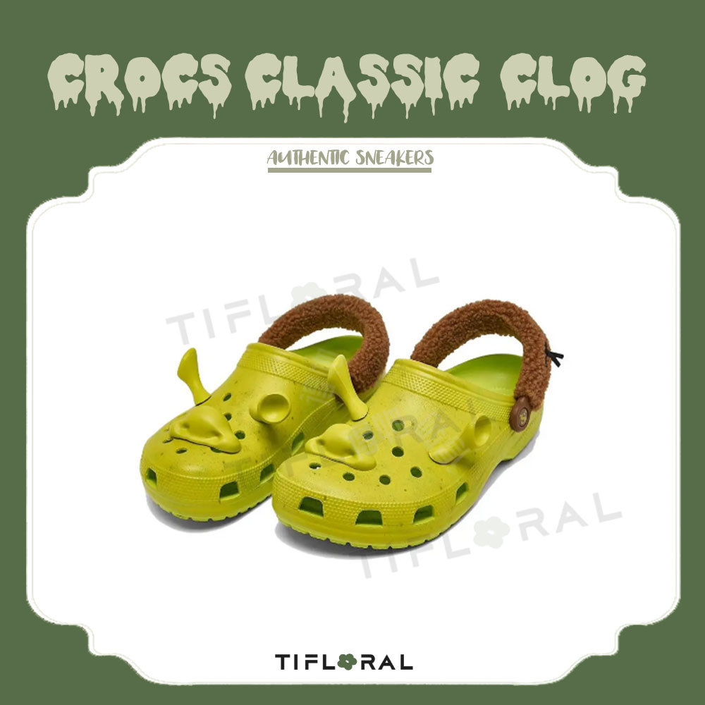 🤎ྀིྀི⋆แท้100% รับประกัน (พรีออเดอร์) DreamWorks Shrek X Crocs Classic Clog "Lime Punch" 209373-3TX ร