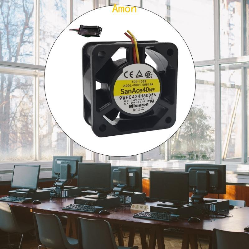 Amon ใหม่สําหรับ SANYO DENKIE SanAce40WF 9WF0424H6D05A 24V 0 08A 4020 3pin พัดลมระบายความร้อน