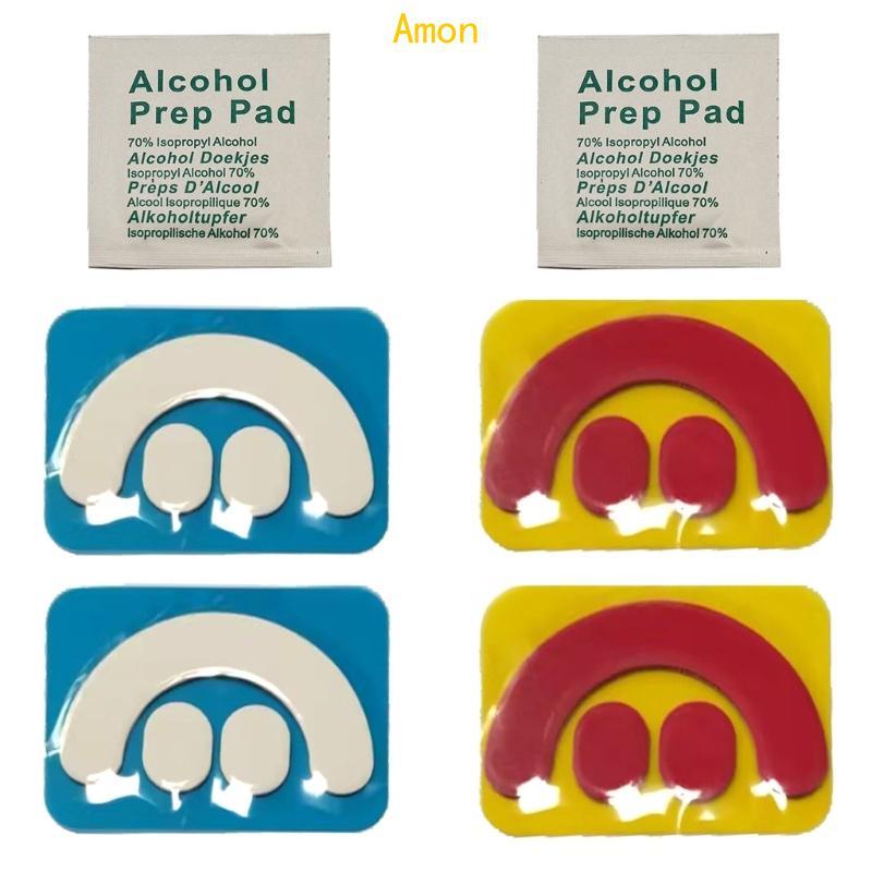 Amon 2Set Mouse Skates Glide Feet Pads Mouse Feet Sticker for 3 Mouse Rounded Curved Edges Mice Feet