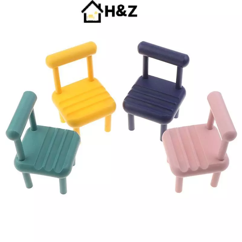 H&Z เก้าอี้พับจิ๋ว 1:12 สำหรับบ้านตุ๊กตา thumbnail 4
