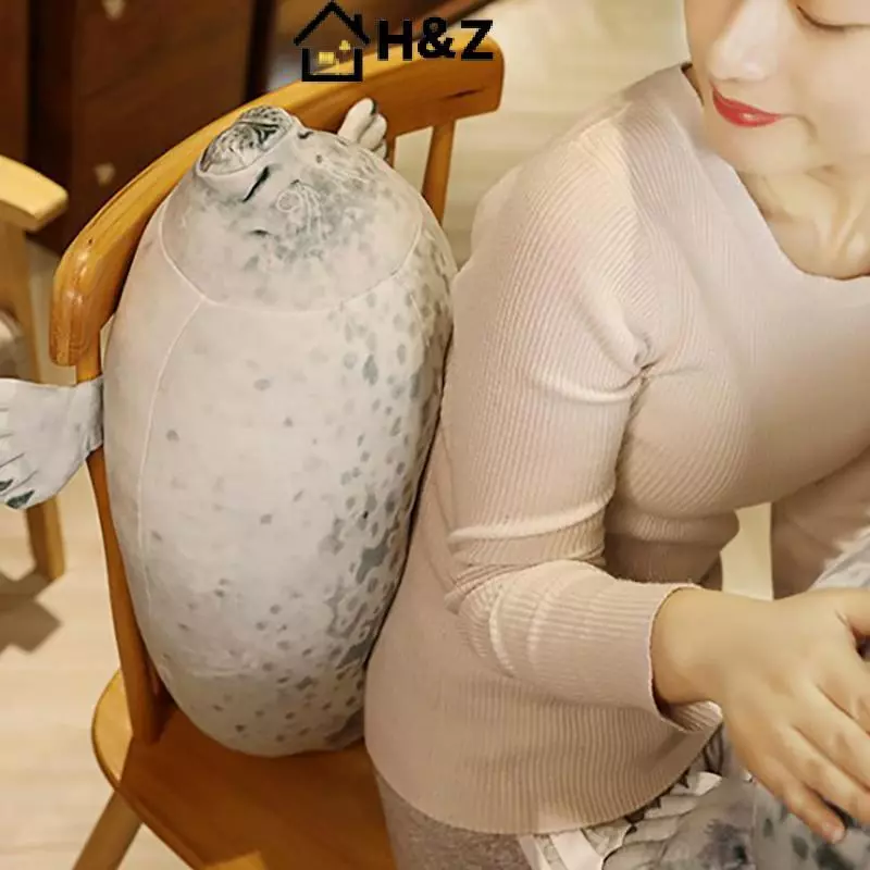 หมอนอ้วน 3D Angry Blob Seal ตุ๊กตาแมวน้ำ thumbnail 4