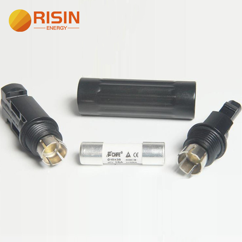 Risin PV MC4 ตัวเชื่อมต่อฟิวส์พลังงานแสงอาทิตย์ 15A 1000VDC ฟิวส์อินไลน์ใช้สําหรับแผงเซลล์แสงอาทิตย์