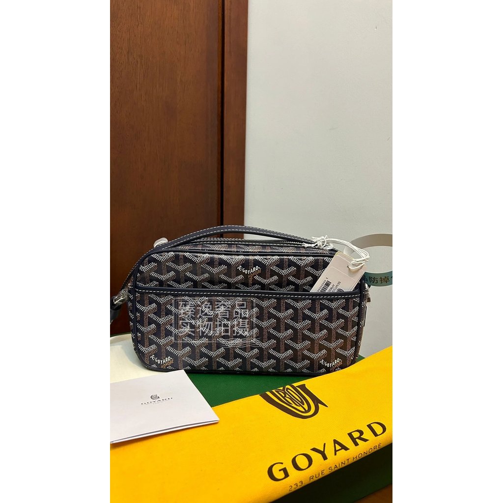 Goyard Goyard กระเป๋าฟันสุนัข Y-Shaped Presbyopic พิมพ์ด้านในด้านนอกช่อง Messenger กระเป๋ากล้องไหล่ก