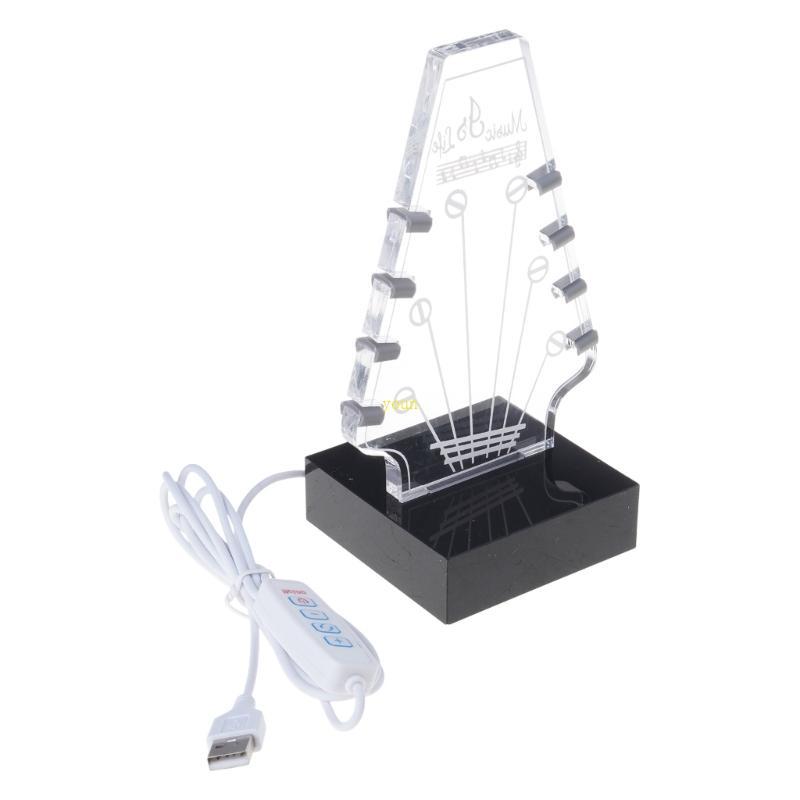 คุณ Light up Guitar Pick Rack Acrylic Guitar Pick Stand 3 สี Guitar Pick Display