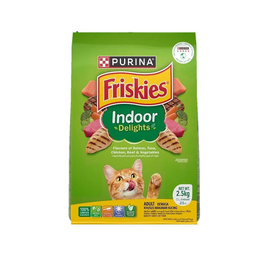 [สินค้าส่งด่วน] ฟริสกี้ส์ อินดอร์ ดีไลท์ 2.5 กก. FRISKIES INDOOR DELIGHTS 2.5 KG