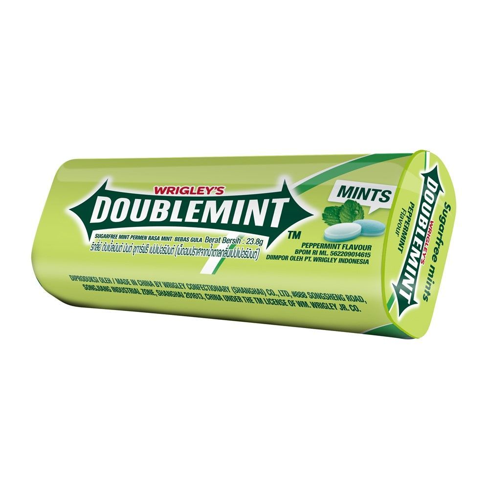 ริกลีย์ดับเบิลมินต์ เปปเปอมินต์ 23.8ก WRIGLEYS DOUBLEMINT PEPPERMINT 23.8 G.