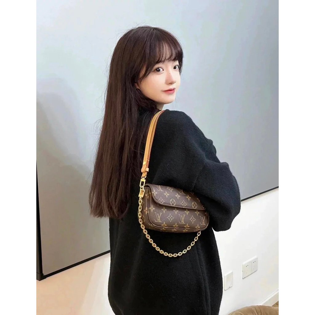LV Ivy Chain Bag Mahjong Bag wallet Shoulder Armpit Chain Bag