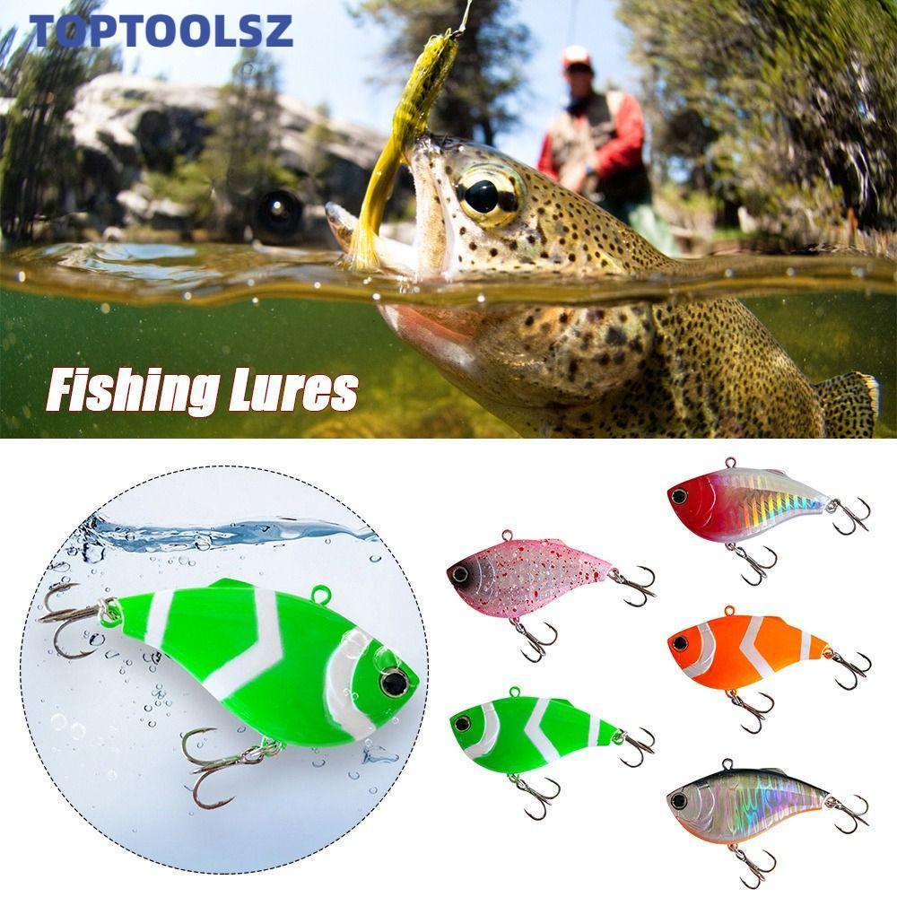 TOPTOOLS เหยื่อตกปลา, 60 มม. 15.5g VIB การสั่นสะเทือน Jerkbait, การออกแบบการสั่นสะเทือน Hard เหยื่อ Swimbaits Wobbler Swimbaits ตกปลาเบส