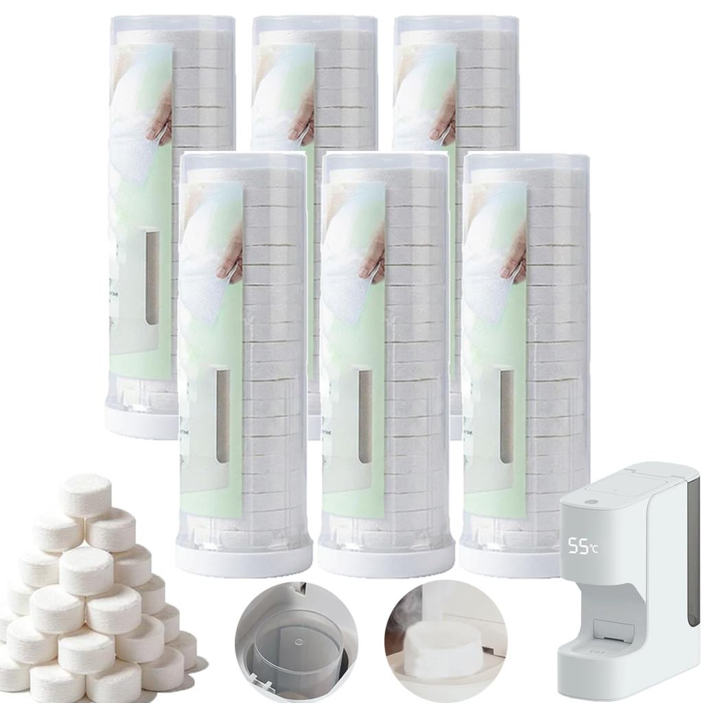 Hot Face Towel รีฟิล, ผ้าขนหนูเช็ดหน้าแบบบีบอัดแบบใช้แล้วทิ้งสําหรับ Smart Hot Facial Towel Warmer-6