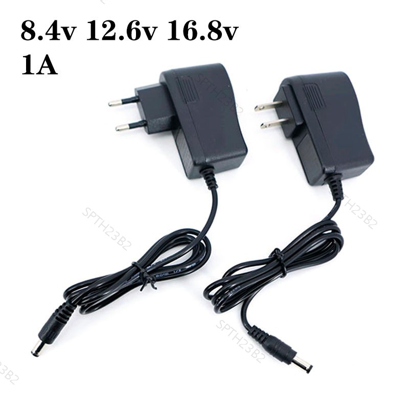8.4V 12.6V 16.8V 1A AC/DC อะแดปเตอร์ 5.5x2.5 มม.EU US ปลั๊กแหล่งจ่ายไฟสําหรับสว่านไขควงแบตเตอรี่ Cha