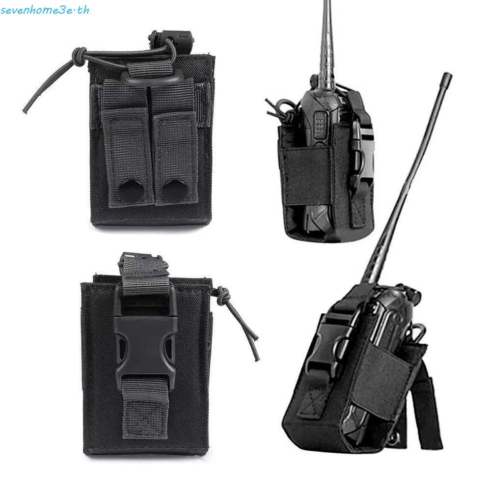 SEVENHOME3E Walkie Talkie กระเป๋ากลางแจ้ง Walkie-Talkie กรณี Walkie Talkie ผู้ถือ Molle กระเป๋า Interphone กระเป๋าเก็บ