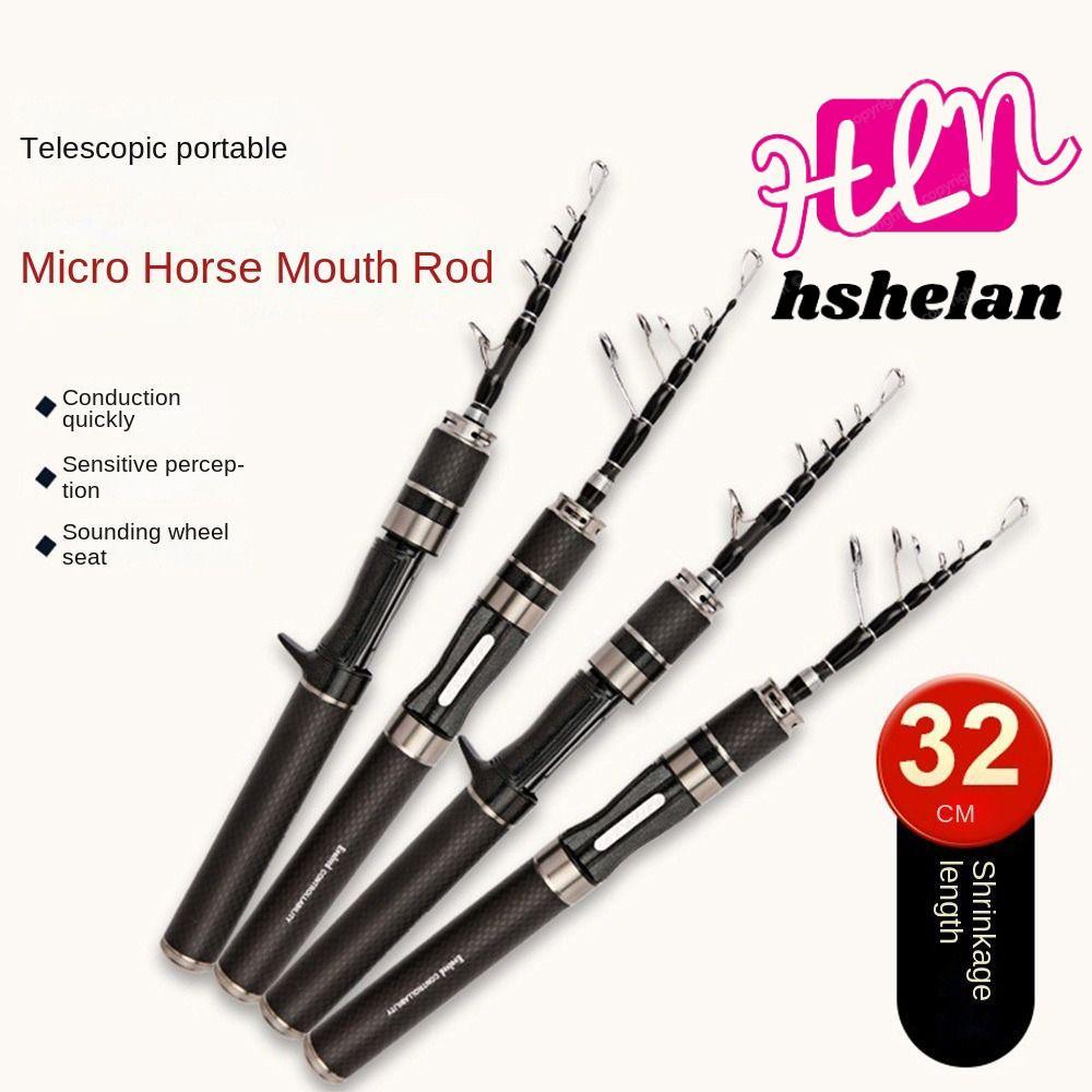 ชุดคันเบ็ด HHSHELAN,รอกตกปลา Spincast Telescopic Fishing Rodครบชุด,2025 Casting Rod 1.5m-1.8m เสาเดียวตกปลา