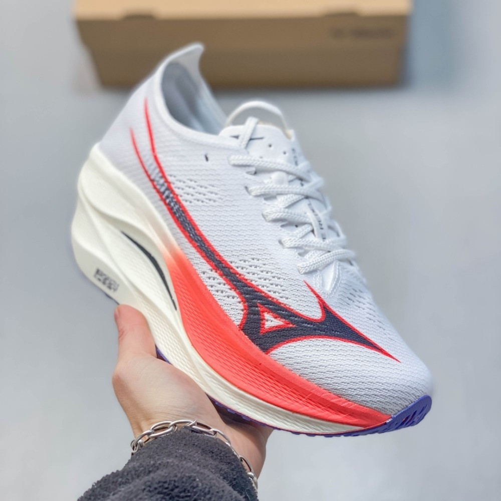 6QY8 Mizuno WAVE REBELLION PRO 3 รองเท้าวิ่งสําหรับผู้ชายรองเท้าผ้าใบตาข่ายรองเท้ามาราธอนมืออาชีพ