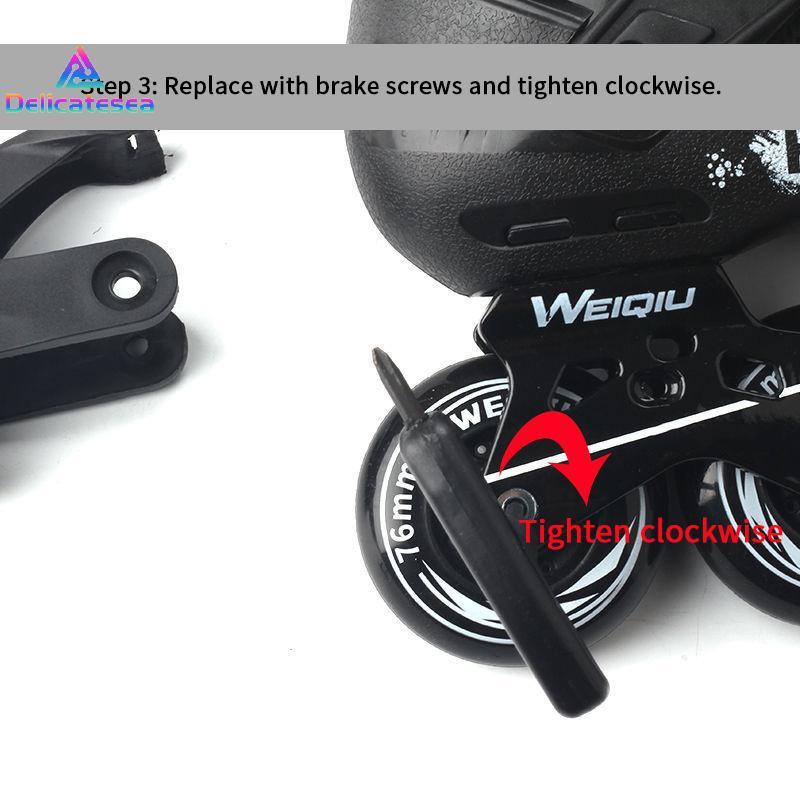[Delicatesea] Universal Roller Skate Brakes Stopper Replacement Kids Inline Skate Brake Roller Skate
