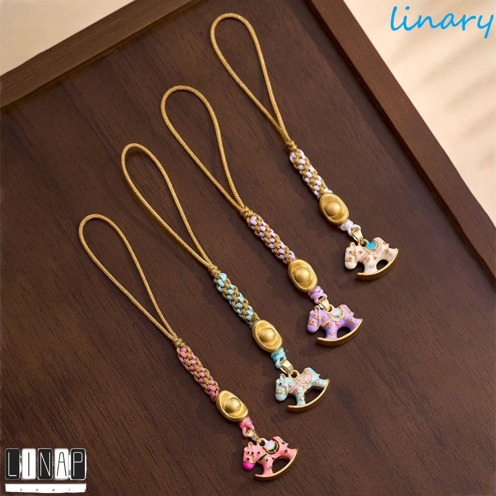 CULINARYHV Zodiac Hors Phone Lanyard,สไตล์จีนโชคดีม้าปีสายโทรศัพท์,พวงกุญแจUniversal Anti Lossน่ารักกรณีโทรศัพท์มือถือพวงกุญแจตกแต่งโชคดี