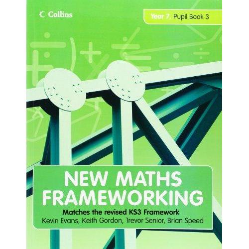 [BnB] USED New Maths Frameworking Year 7 Pupil Book 3 by Kevin Evans (มือสอง: ดีมาก)