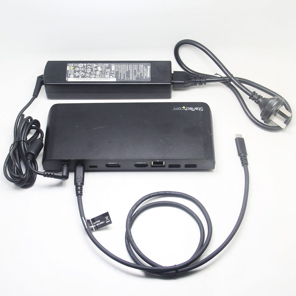 Original startech Full-Function C Docking Station MST ภายนอกขยายการ์ดเครือข่าย Dual-Screen USB3.0 ฯล