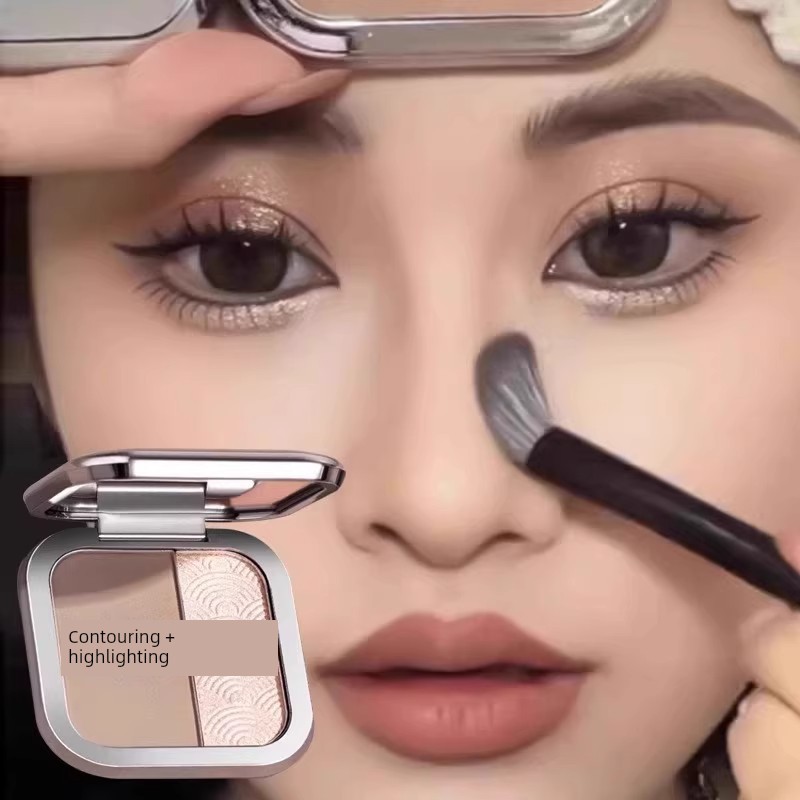 คอนทัวร์ คอนทัวร์หน้า ของแท้ MGL Repairing Highlighting All-in-One แผ่นเงาจมูกจมูกเงาสามมิติ Handy เ