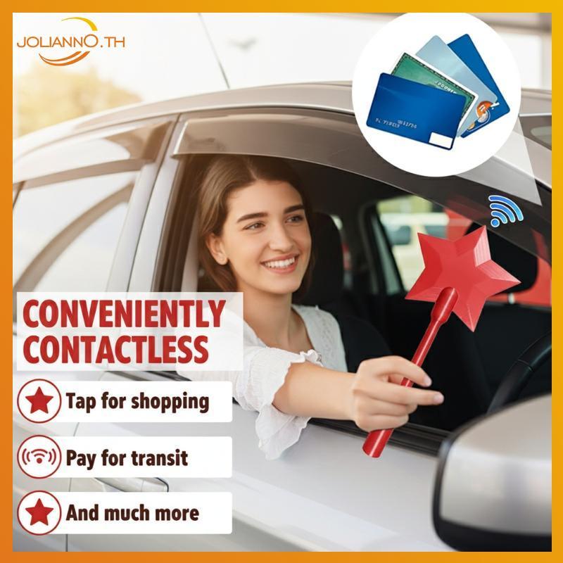 Joliann0 1 ชิ้น 3D พิมพ์ Star Wand Tap To Pay Star Magic Wand แบบพกพา Contactless การชําระเงินผู้ถือ