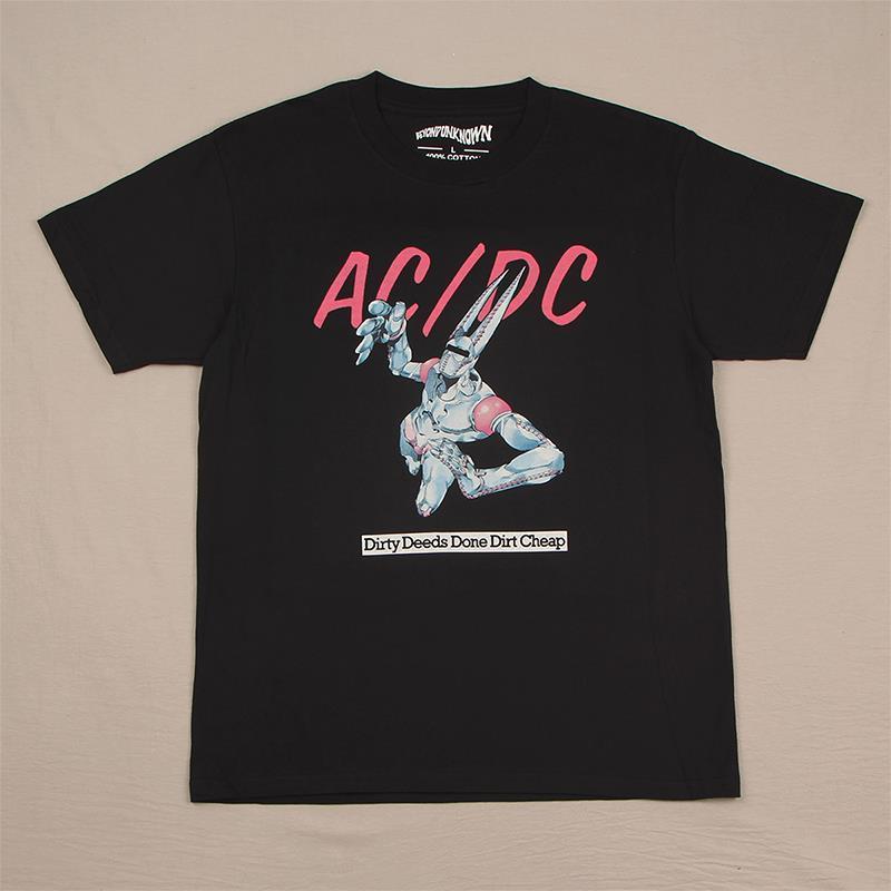[มีสินค้าในสต็อก] เสื้อยืด JOJO's Bizarre Adventure ลายพิมพ์ แขนสั้น ACDC Hirohiko Araki Bi Presiden
