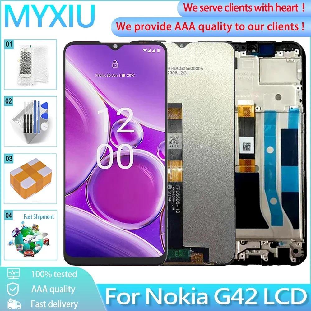6.56 "OriginalสําหรับNokia G42 จอแสดงผลLCD Touch Panelพร้อมกรอบDigitizer Assembly Replacememtสําหรับ