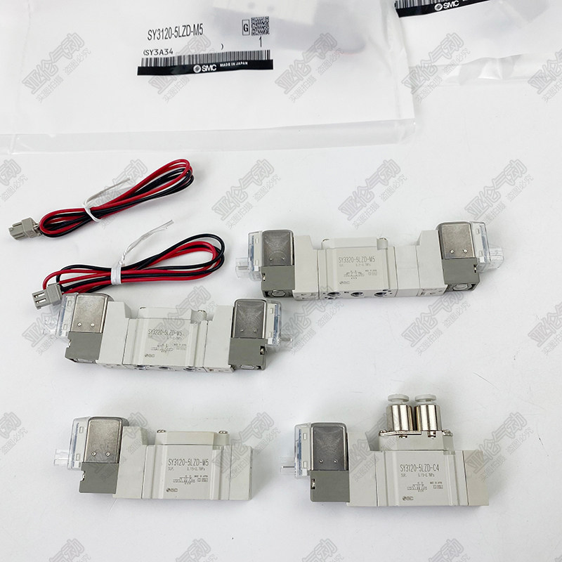 SMC ประเภทโซลินอยด์วาล์ว SY3120/3220/3320/-3/4/6/5LZD/LZ/DZD/GD-M5/C4/C6