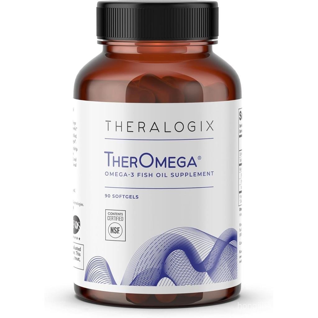 Theralogix TherOmega Omega3 พอร์ตน้ํามัน Heart Immune & Joint Health* 700 mg DHA & EPA จาก Wild Alas