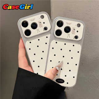 เคสไอโฟน iPhone 15 14 13 11 12 16 17 Pro Max 16 14 15 Plus คิ้วฮิต ลายจุดด่างดำกระต่ายน่ารัก อินส์ กันกระแทก