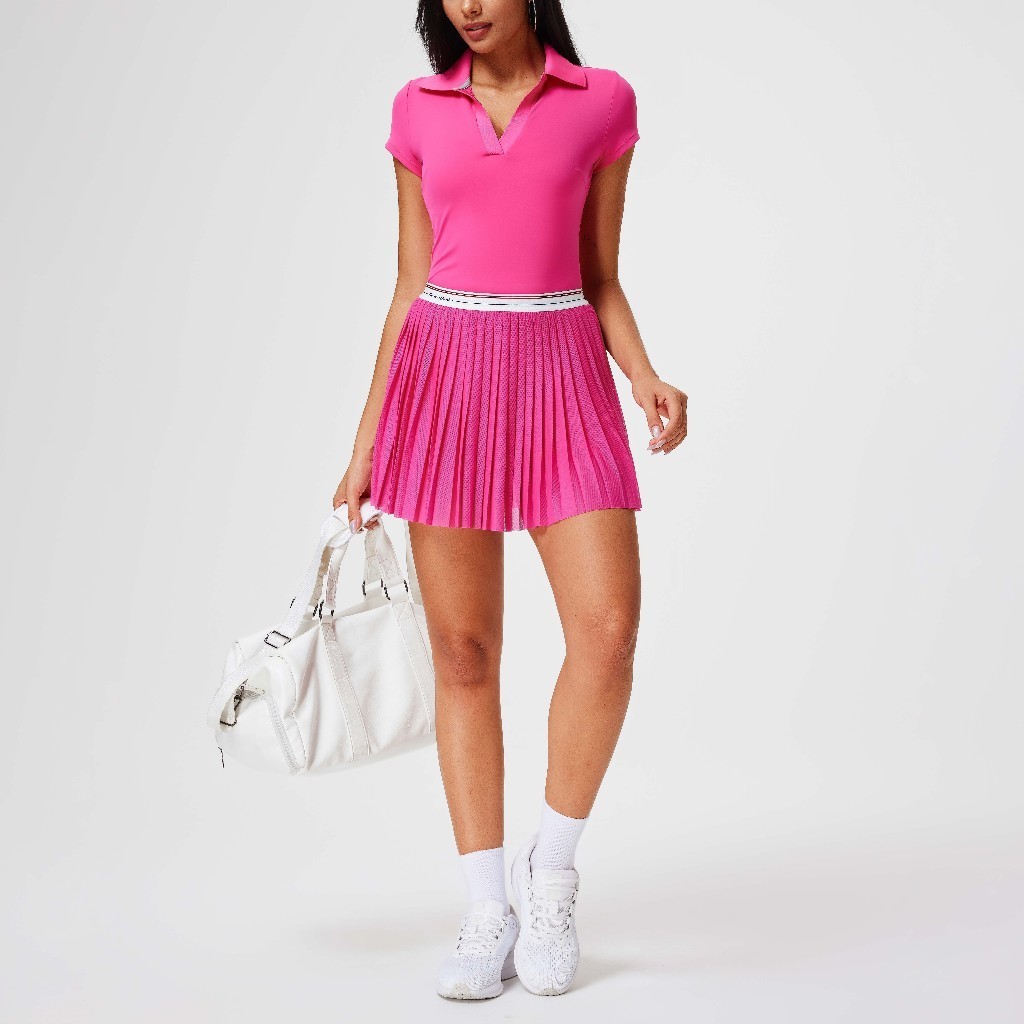 FITBEBE - ชุดกีฬาคอปกโปโลผู้หญิง / Sports Skort Plesket Tennis Padel Golf (Shea)