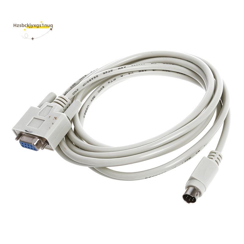 Hzsbckjyxgs1uqDB9P ถึง 8P Mini Din RS232 ดาวน์โหลดสายสีขาว 8.2 Ft สําหรับ PLC -EH