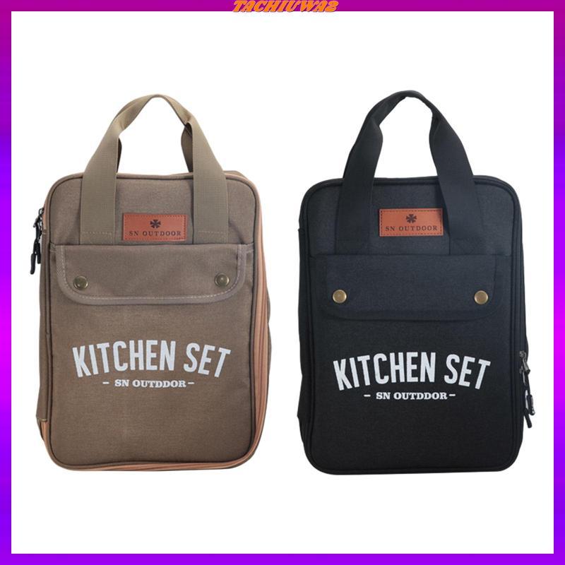 [Tachiuwa2] Camping Utensils Organizer Utensils กระเป๋าเครื่องครัวสําหรับ Camping Travel บาร์บีคิวทํ