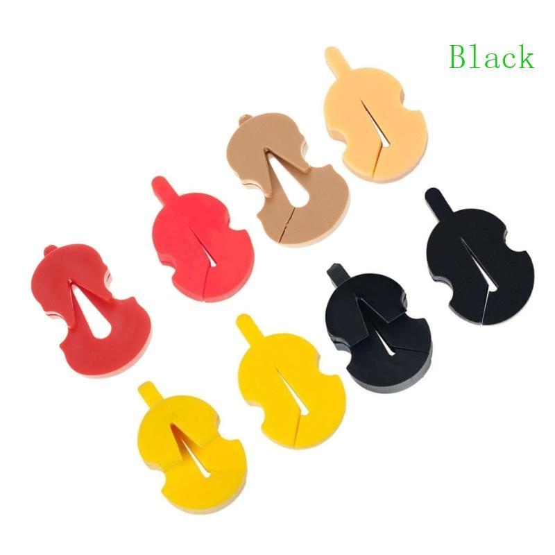 สีดํายางนุ่มไวโอลิน Mute Cello Silencers เปลี่ยน Cello Practice Mute Volume Control ไวโอลิน Mute Pra
