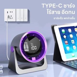 พัดลมตั้งโต๊ะ พัดลมติดผนัง ติดพนังห้อยเเขวนได้ปรับความแรงได้ 100 ระดับ