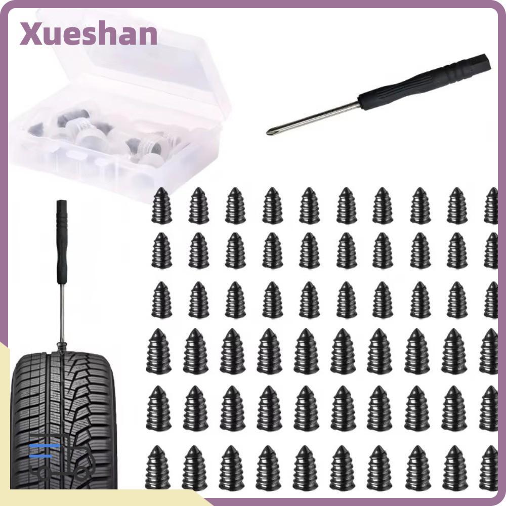 XUEXII ชุดซ่อมเล็บยางสูญญากาศ 20/40 ชิ้น สกรูเห็ด พร้อมปลั๊กซ่อม อุปกรณ์เสริมรถยนต์