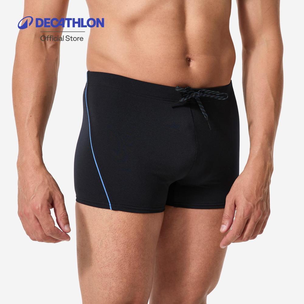 Decathlon Men’S Swimming Boxer กางเกงว่ายน้ำทรงบ็อกเซอร์สำหรับผู้ชาย รุ่น Plus - Black/Blue