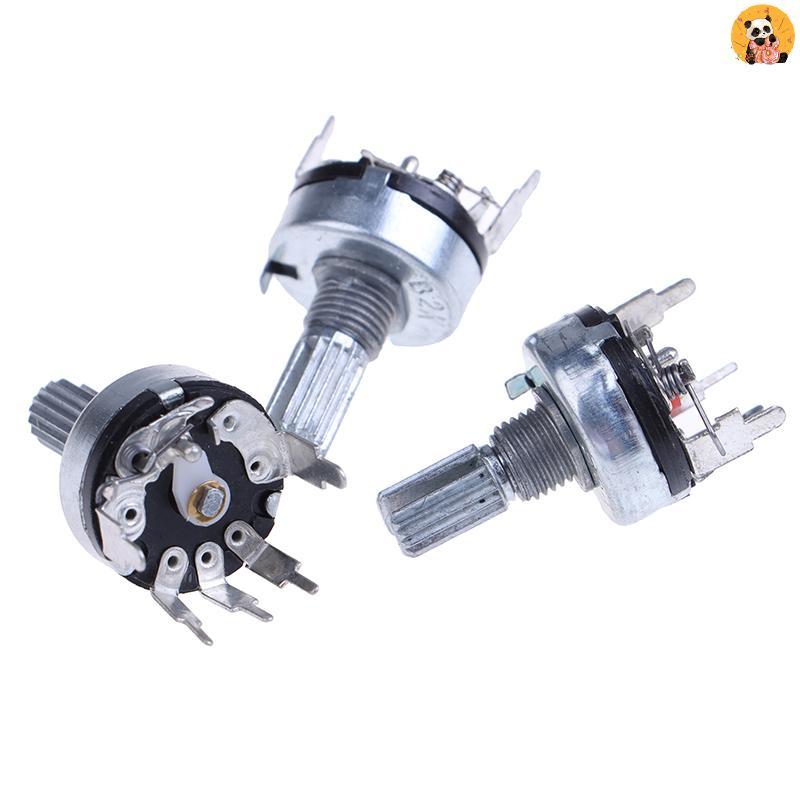 [CO] 5 ชิ้น RV17 พร้อมสวิตช์ Potentiometer B1K 2K 5K 10K 20K 50K ความยาวจับ 15 มม.5Pin สวิทช์ฟิล์มคาร์บอน Potentiometer [TH]