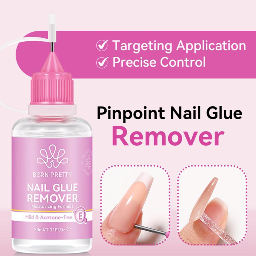 น้ํายาล้างทําความสะอาดกาวเล็บปลอม 30ml สําหรับถอดเล็บปลอม ตัวทําละลายเจล huaherth