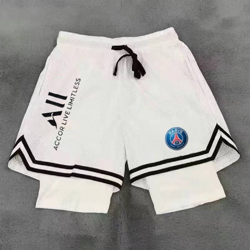 Summer Quick-Drying Breathable Sports Training Men's Loose Double Rounds Lining Sports Pants 7g6J